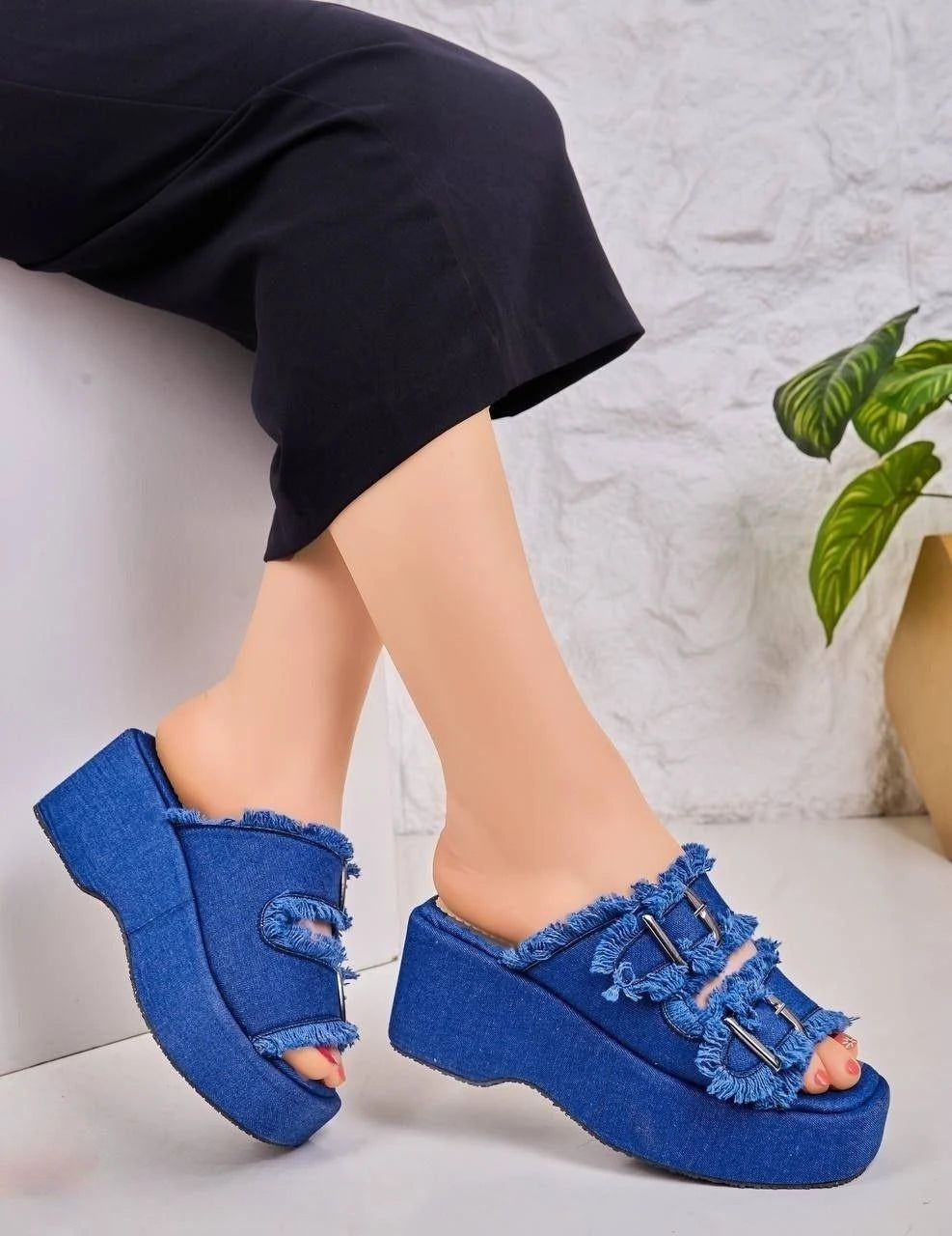 Denim Comfort Slippers-801