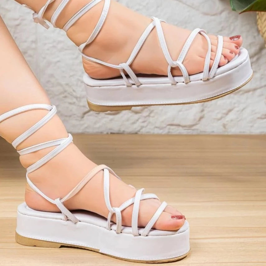Fashion strap sandals with high sole-501