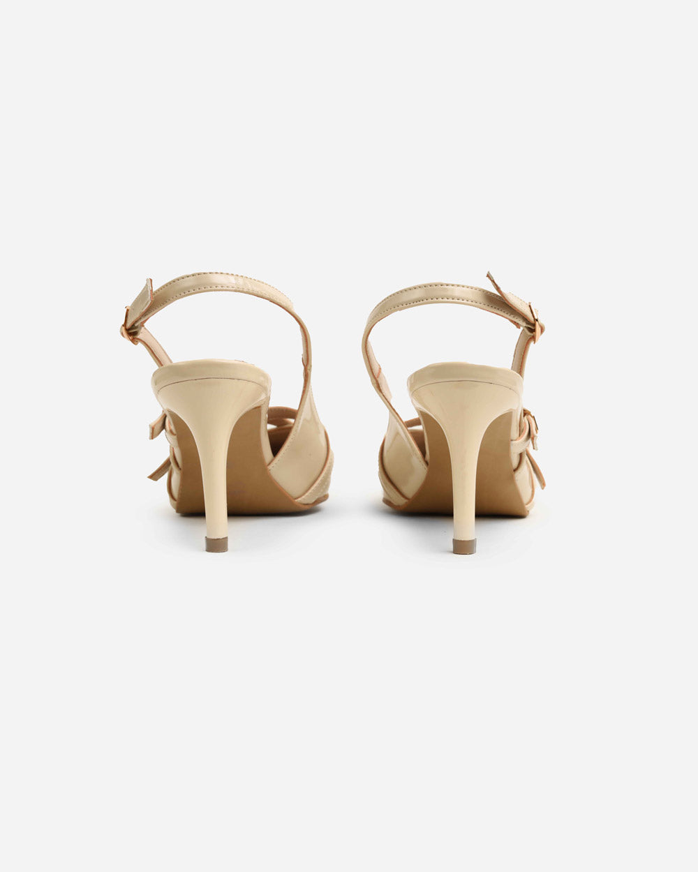 Triple Strap Pointed Heels-m109