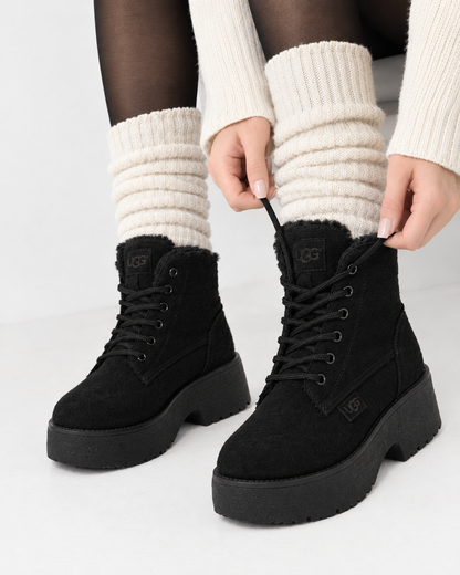 Cozy Chic Fur-Lined Ankle Boots