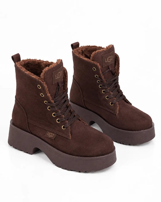 Cozy Chic Fur-Lined Ankle Boots