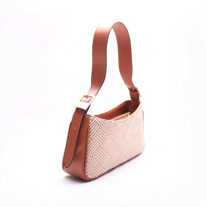 Elegant Woven Tote-f101
