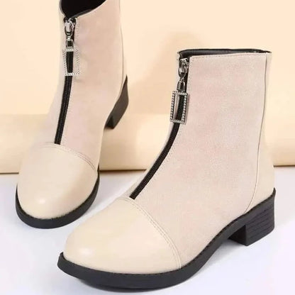 Lightweight suede half boot-1005