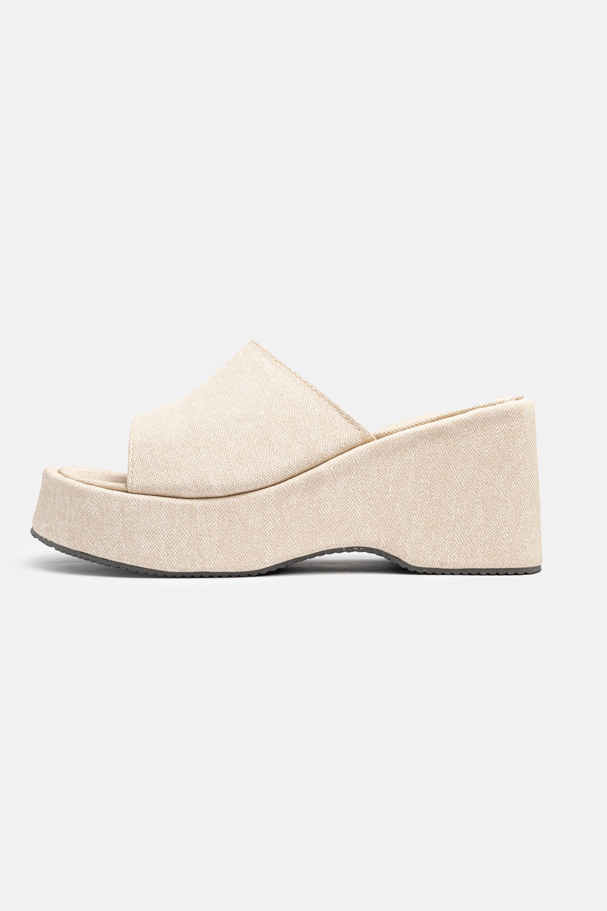 Modern Leather Denim High Heel Slippers-610