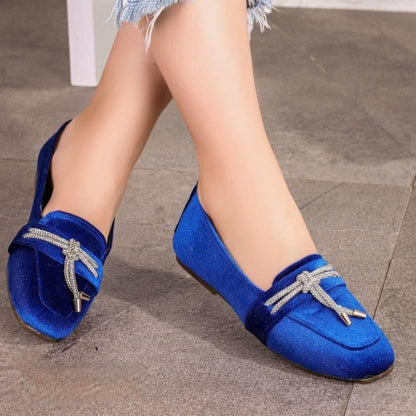 Flat chamoisette boots-m102