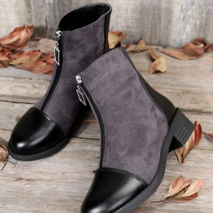 Lightweight suede half boot-1005