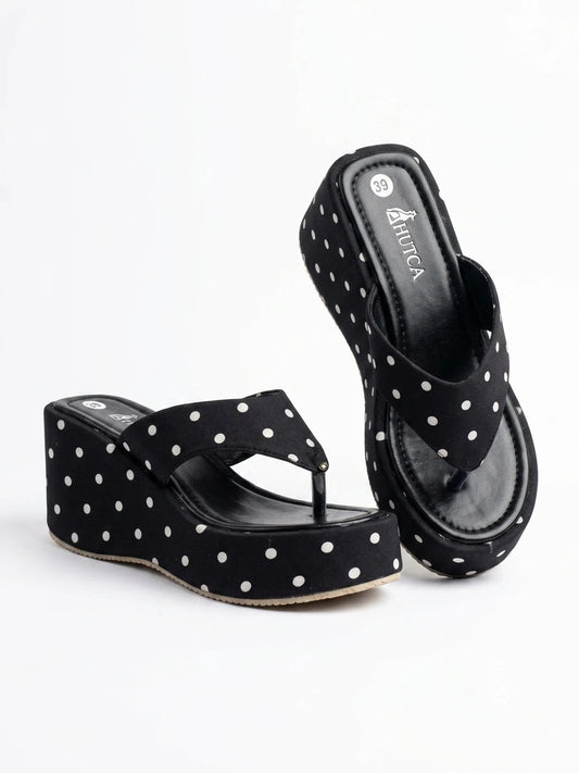 Modern Turkish Toe-Post Wedge Slipper