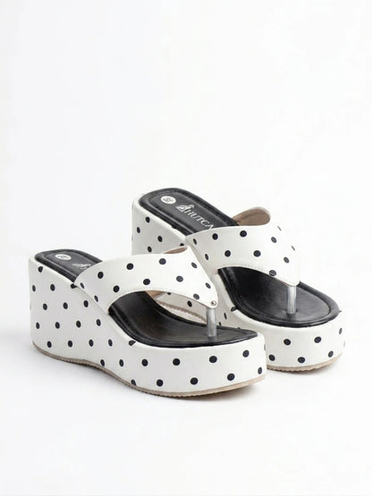 Modern Turkish Toe-Post Wedge Slipper