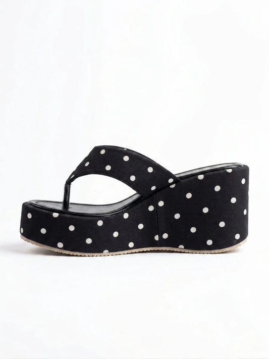 Modern Turkish Toe-Post Wedge Slipper