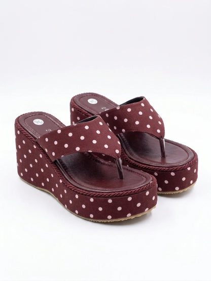 Modern Turkish Toe-Post Wedge Slipper