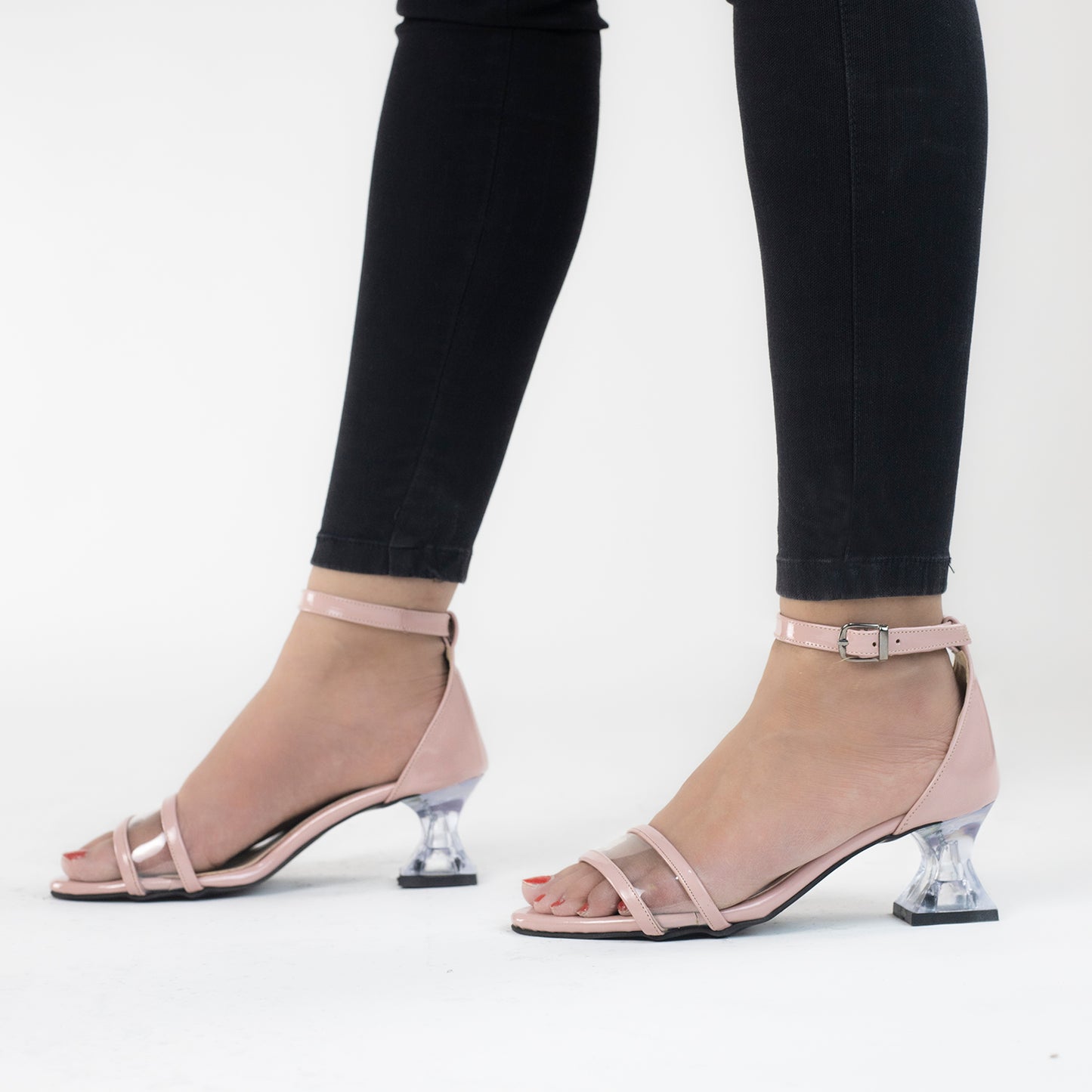 Transparent heel sandals-2200