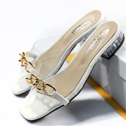 Transparent slippers front accessory-2300
