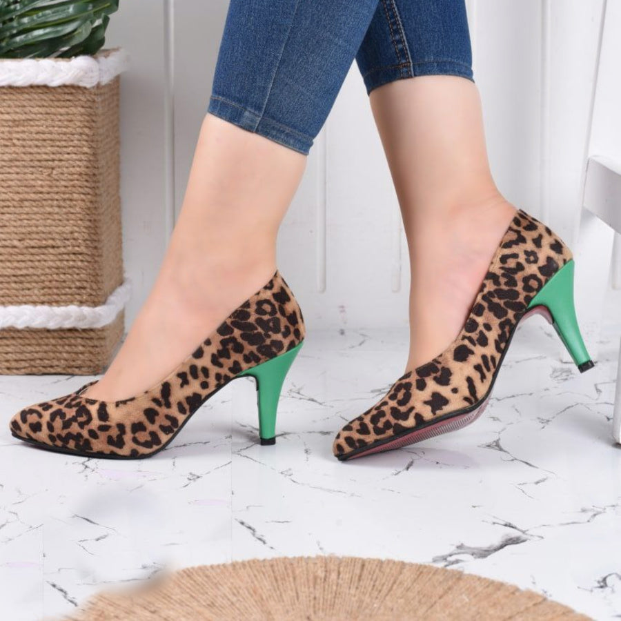 Soft leather heel boot-1500